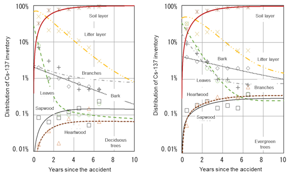 Comparison of simulation results and measured values