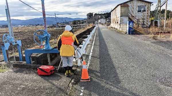 測量作業の様子1